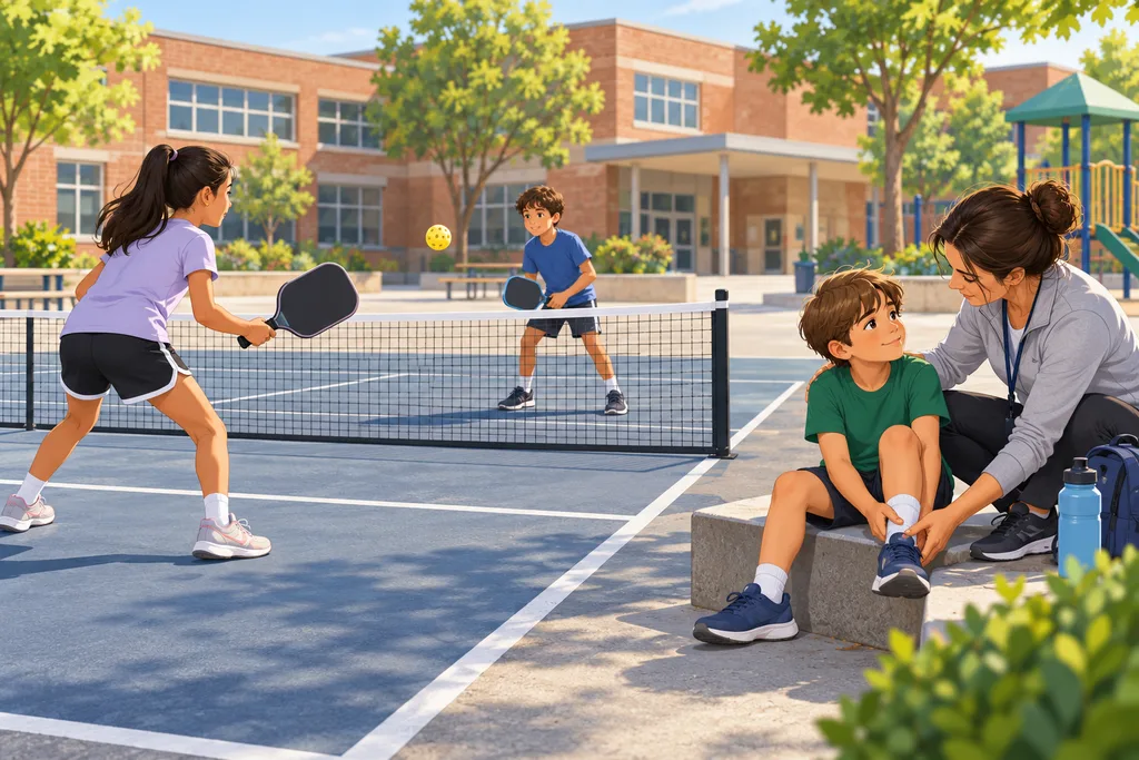 Illustration de l'article « Pickleball et sécurité des enfants : blessures et prévention »